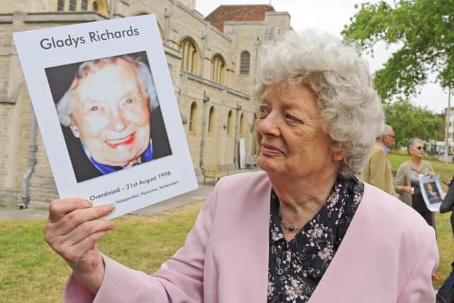 Dogged campaigner
Gillian McKenzie whose Mum Gladys Richards died on August 21, 1998
at Gosport War Memorial Hospital Picture: Malcolm Wells