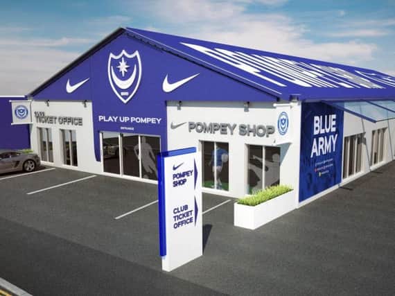 The new Pompey club shop