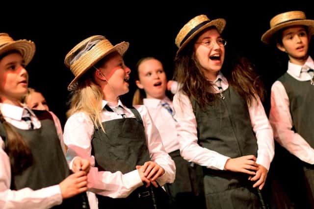 St Tabitha's from Portsmouth High School. Florence Dempster (aged 11), Sophia Birchall (aged 11) Lily Glew (aged 10) Jessica Mansbridge (aged 11), Anusha Davies (aged 10). Picture: Sally Tiller.