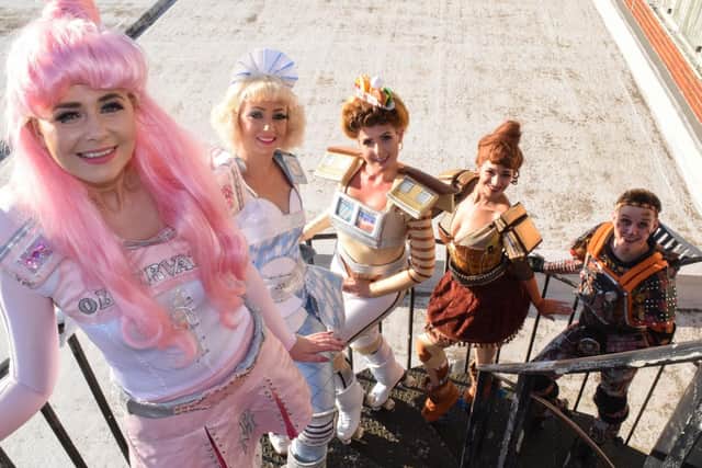 The cast of CCADS' production of Starlight Express