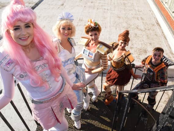 The cast of CCADS' production of Starlight Express