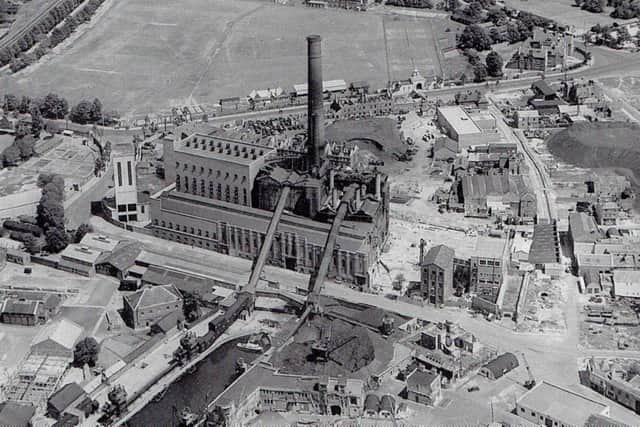 No! Not being demolished. A new extension to Portsmouth power station, Old Portsmouth, under construction, 1949.
Picture: Simmons Aerofilms/Mike Nolan Collection