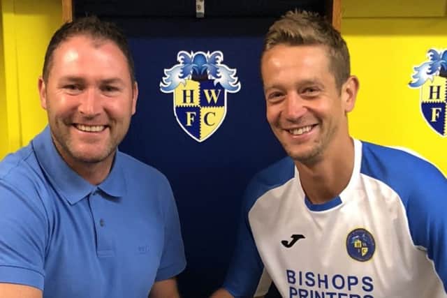 Lee Bradbury, left, and Paul Robinson.