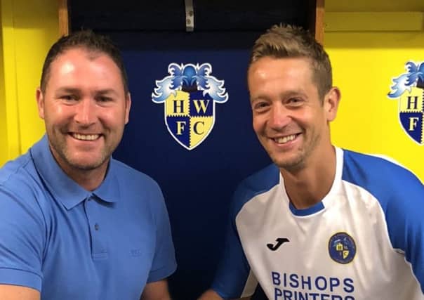 Lee Bradbury, left, and Paul Robinson.