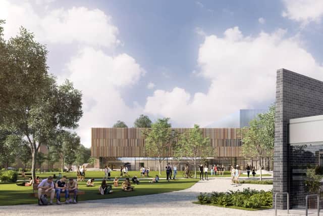An artist's impression of the new Ravelin Park leisure centre