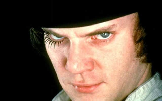 Lesley ended up looking like Malcolm McDowell's character Alex DeLarge in a Clockwork Orange
