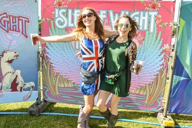 Gerry Cunningham and Rachel Kane at the 2017 Isle of Wight Festival