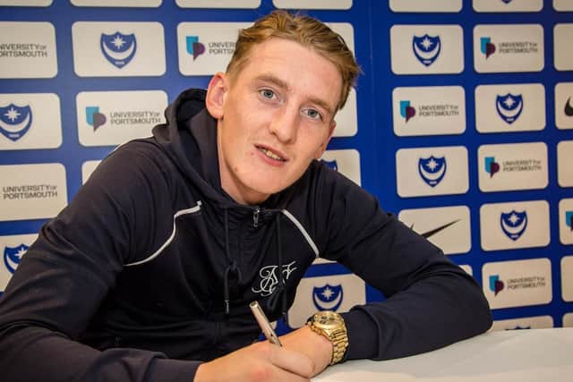 New Pompey forward Ronan Curtis