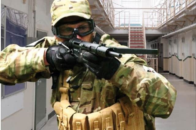 How it could look when airsoft combat takes place in Kingston Prison, Portsmouth