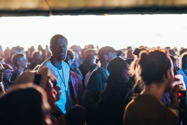Peter Crouch has been spotted at the Isle of Wight Festival