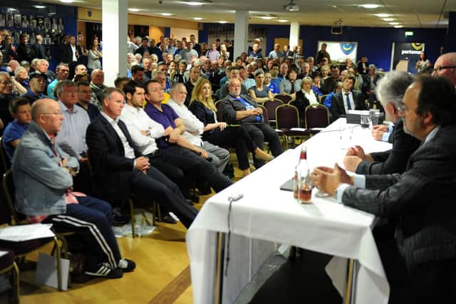 A Pompey Trust Q&A event in 2014