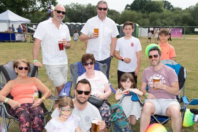 A family from Shirrell Heath enjoying Swan Fest. Picture: Keith Woodland