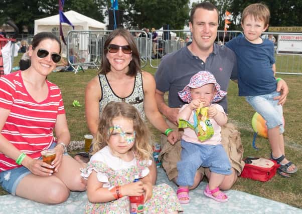 Gemma Friend with Will, Luca, Eliza and Annie French from Swanmore
Pictures: Keith Woodland
