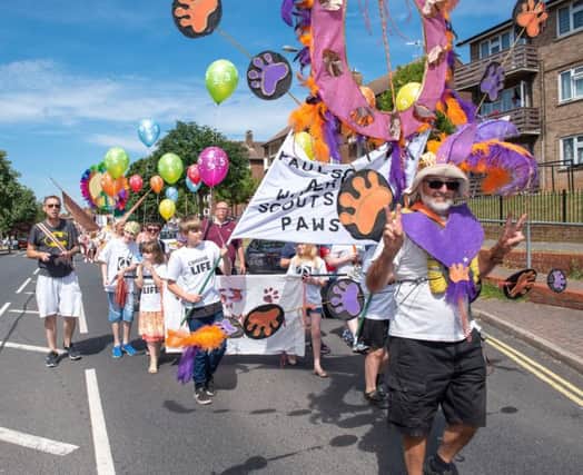 Paulsgrove Carnival - The carnival parades through the streets of Paulsgrove Picture: Vernon Nash (180394-010)