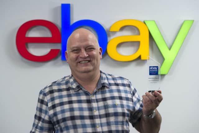 Joe Waggot, from Portsmouth, with his eBay For Business Award 2017 Picture by Ben Stevens / i-Images IIM-16738