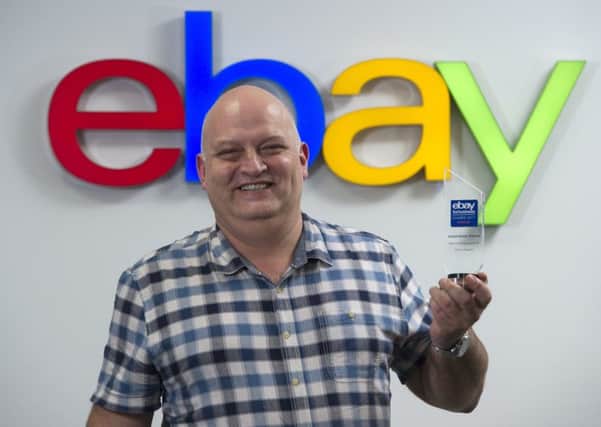 Joe Waggot, from Portsmouth, with his  eBay For Business Award 2017   Picture by Ben Stevens / i-Images IIM-16738