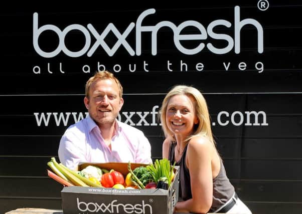 Jon Barfoot (41) and his wife Kelly Barfoot (42) run Boxxfresh a vegetable delivery service based in Titchfield, and have also invented and marketed the first bread made entirely of vegetables.   Picture: Sarah Standing