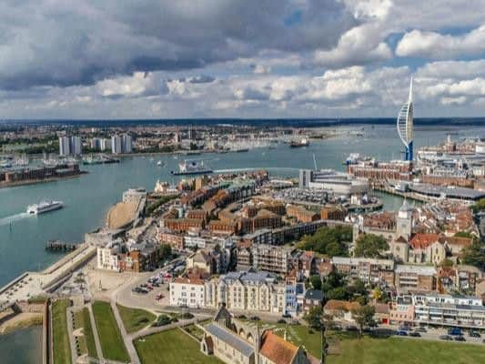 Temperatures in Portsmouth are set to reach highs of up to 25C