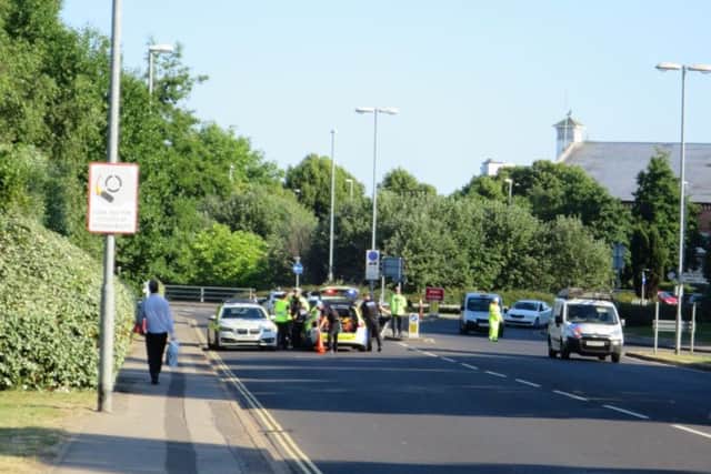 Police at the scene
