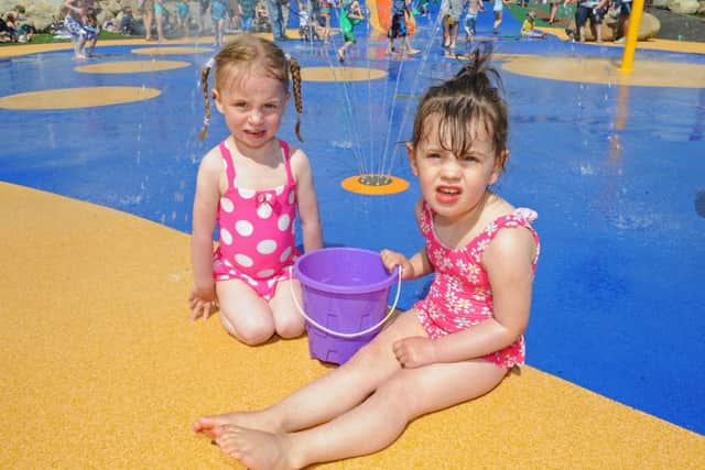 Children at Gosport's splash pool
