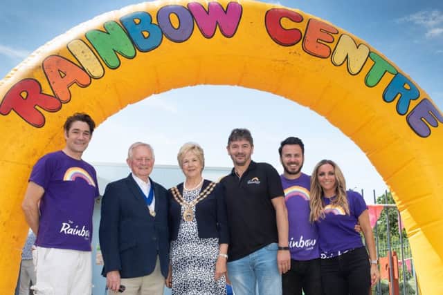 James Maudre, Mayors Cosort Brian Bayford, Mayor of Fareham Councillor Susan Bayford, Mark Davis, Kelle Russell.  Picture: Keith Woodland