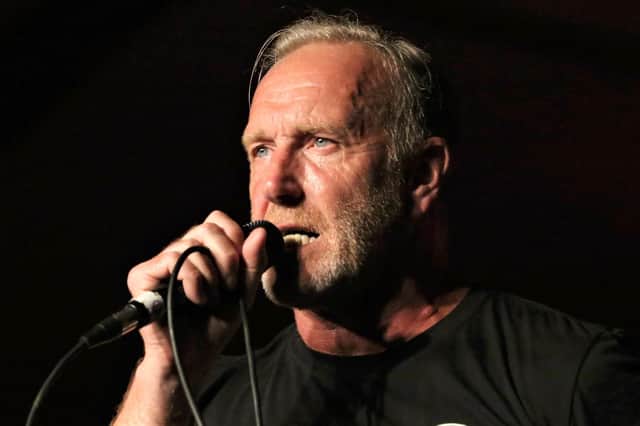 Richard Jobson, frontman of The Skids, performing live. Picture by Gordon Smith.