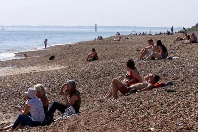 Remember to stay safe if you go for a swim at Southsea beach. Picture : Habibur Rahman