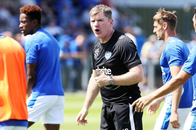 Pompey assistant manager Joe Gallen