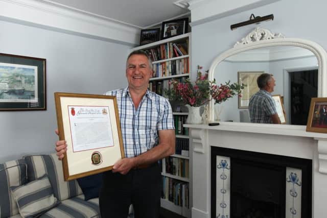 Former Royal Naval Lieutenant Commander David Pollitt has been awarded the Greenwich Hospital Prize by the Navy for digitising its navigation systems Picture: Chris Moorhouse