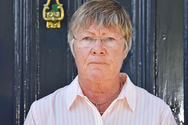 Dr Jane Barton outside their home in Gosport this morning. Picture: Morten Watkins/Solent News & Photo Agency