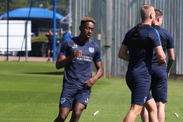 Jamal Lowe during pre-season training.