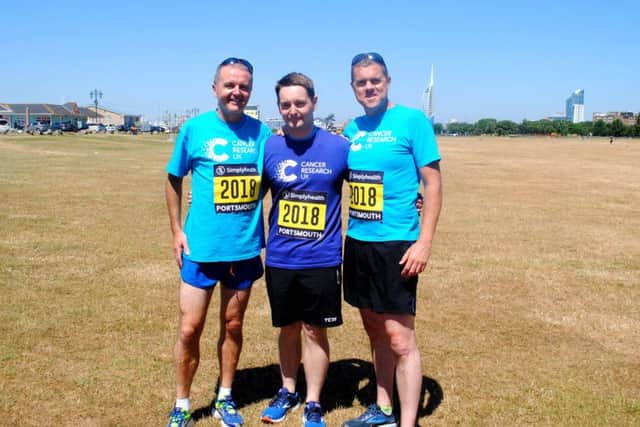 From left, Insp David Knowles, PCSO Neil Chapman and Sgt Rob Sutton who are taking part in this year's Great South Run
Picture: Kerry Simpson