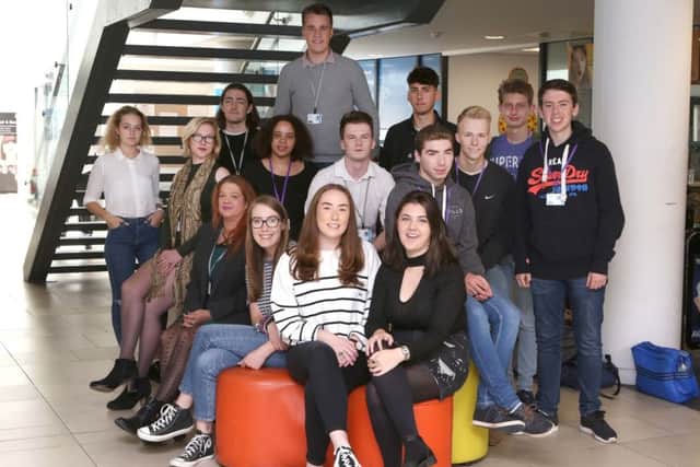 The Highbury College journalism students Pictures: Habibur Rahman