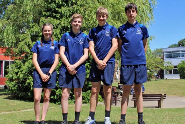 Students at Fareham Academy in their PE kit this week