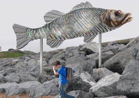 An artist's impression of The Big Fish and what it could look like in Southsea