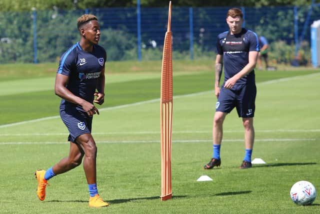 Jamal Lowe wore the number 10 shirt on the opening day of pre-season. Picture: Habibur Rahman