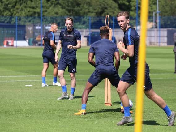 Pompey returned to training yesterday