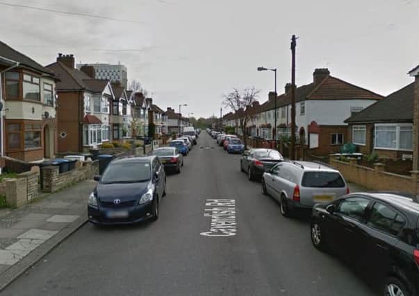 Cavendish Road in Edmonton, London, where officers were called. Picture: Google Street View