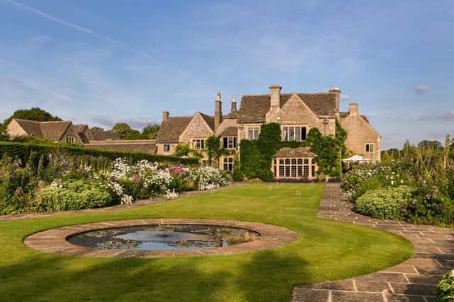 Whatley Manors beautiful exterior and gardens.