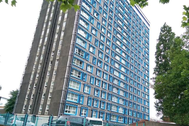 Leamington House in Portsmouth as hundreds of residents are told there is a structural weakness in the concrete
Picture: Malcolm Wells