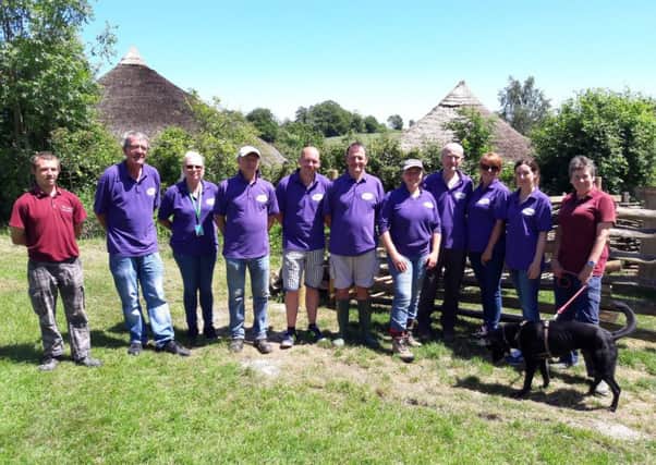 A team from Pfizer, in Havant, helped at Butser Ancient Farm in Waterlooville, organised by Community First