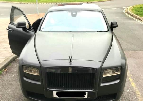 The Rolls Royce seized by police after it was driven by Nour Ramdane. Picture: @HCResponseCops