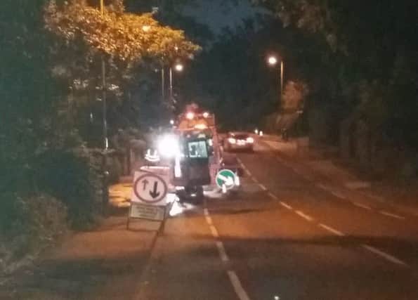 Engingeers worked through the night to fix the burst main. Picture: Portsmouth Water