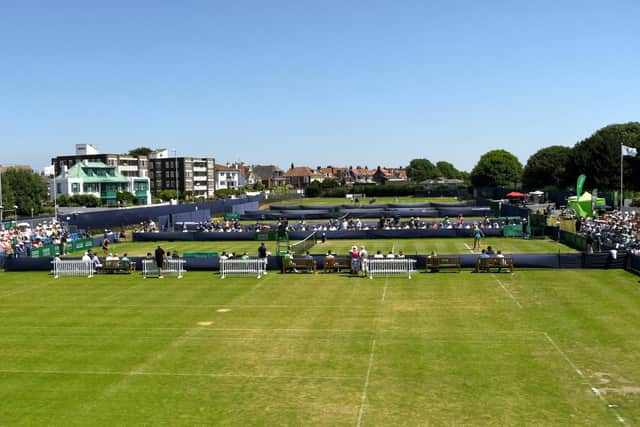 Canoe Lake Leisure courts bathed in sunshine during the Coco Fuzion 100 Southsea Trophy. Picture: Neil Marshall