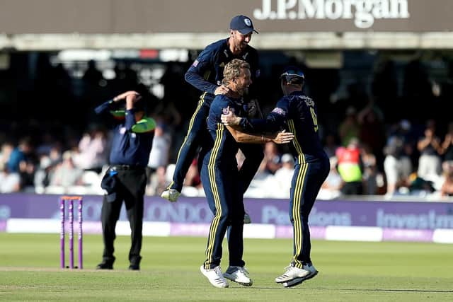 Hampshire celebrate their Royal London One-Day Cup triumph