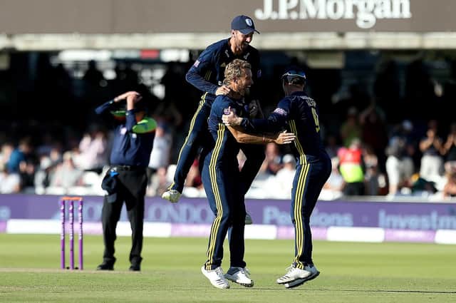 Hampshire celebrate their Royal London One-Day Cup triumph