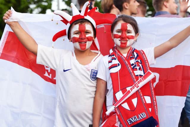 England fans are gradually getting into the mood