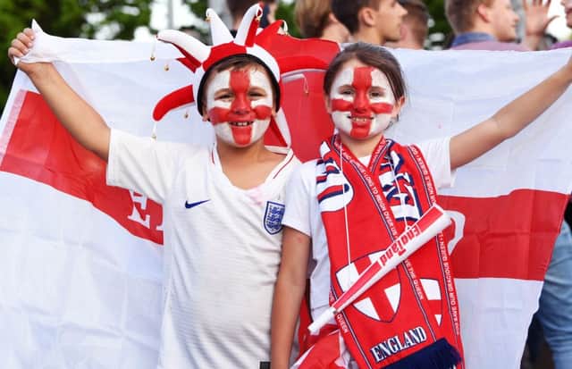 England fans are gradually getting into the mood