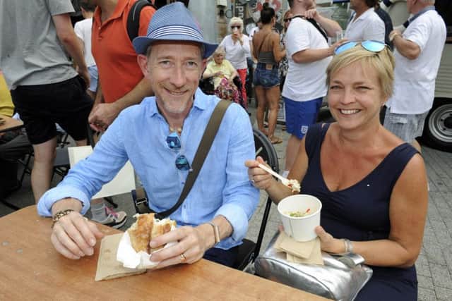 (L to R) Nigel and Mieae Russell from Reading. Picture: Ian Hargreaves