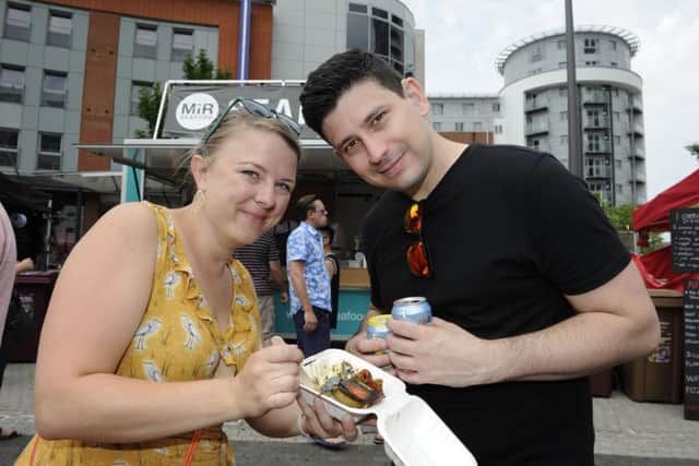 (l to r),  Fiona Biggs and Alex Bovino. Picture: Ian Hargreaves